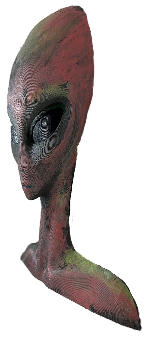 Wanddeko > Alien < Rot