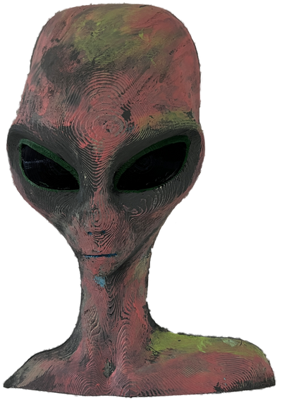 Wanddeko > Alien < Rot
