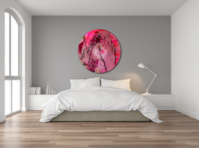 Handgemaltes Acrylbild auf Leinwand > Neon Circle