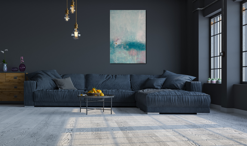 Handgemaltes Acrylbild auf Leinwand > Turquoise Water