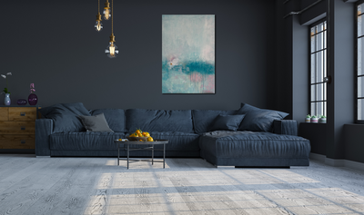 Handgemaltes Acrylbild auf Leinwand > Turquoise Water