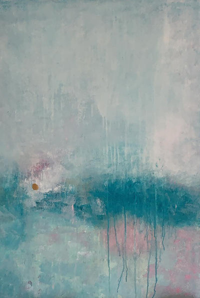 Handgemaltes Acrylbild auf Leinwand > Turquoise Water