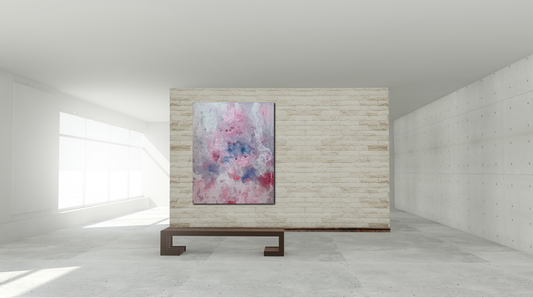 Handgemaltes Acrylbild auf Leinwand > Colored Clouds