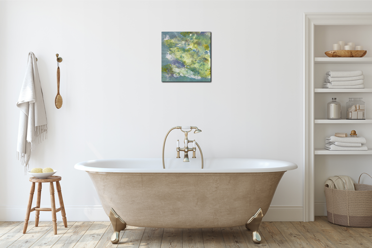 Handgemaltes Acrylbild auf Leinwand > Windy Spring