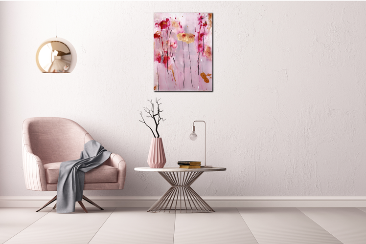 Handgemaltes Acrylbild auf Leinwand > Harmony