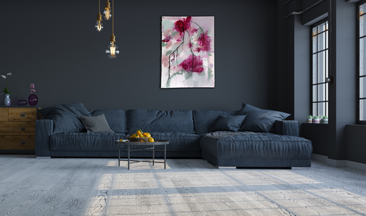 Handgemaltes Acrylbild auf Leinwand > Big Reds