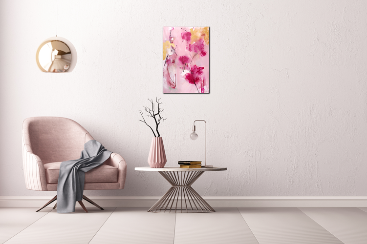 Handgemaltes Acrylbild auf Leinwand > Blessed