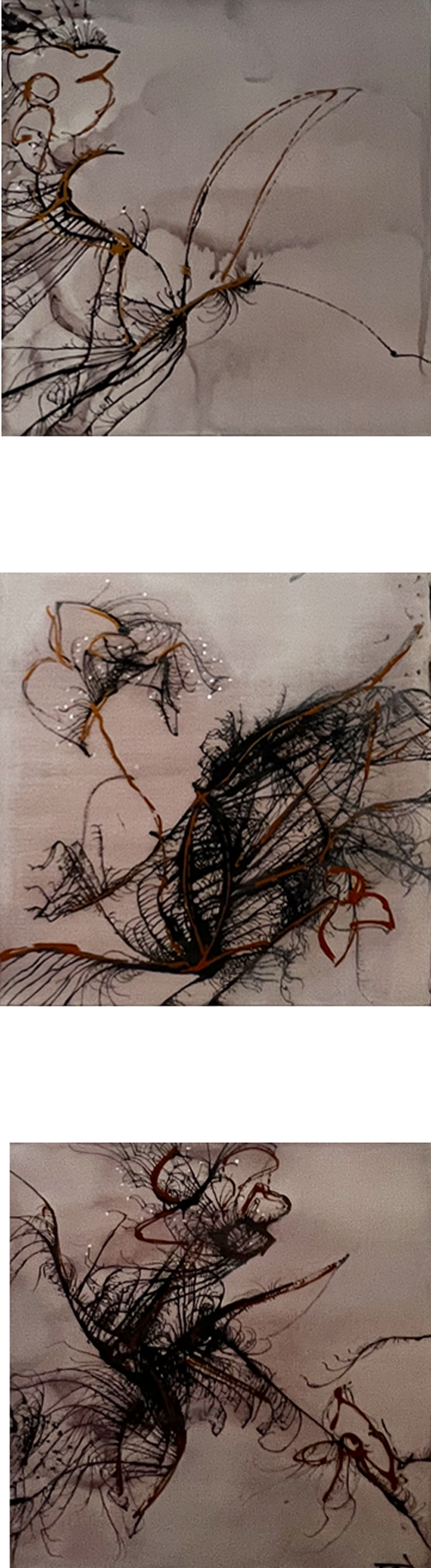 Handgemaltes Acrylbild auf Leinwand > Minimalismus > 3er Serie