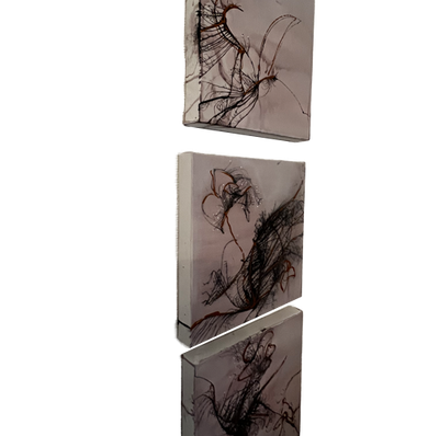 Handgemaltes Acrylbild auf Leinwand > Minimalismus > 3er Serie