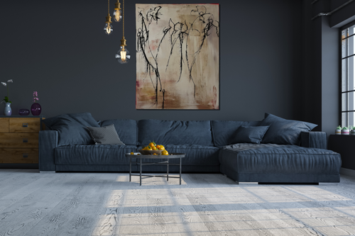Handgemaltes Acrylbild auf Leinwand > Vibes