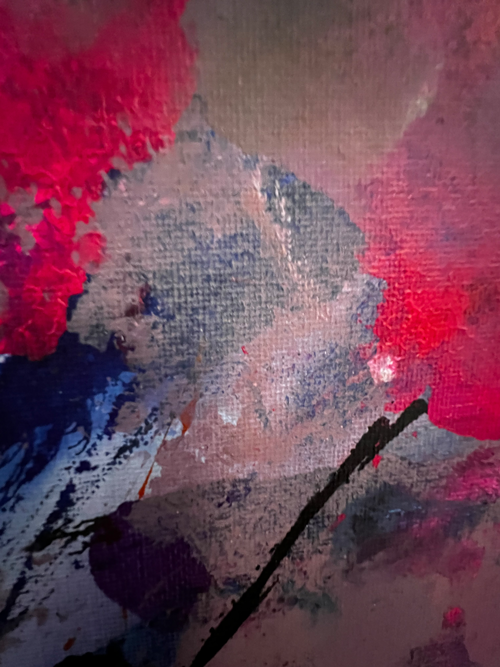 Handgemaltes Acrylbild auf Leinwand > Pink Velvet