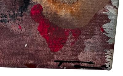 Handgemaltes Acrylbild auf Leinwand > Pink Velvet