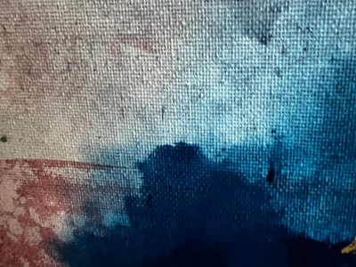 Handgemaltes Acrylbild auf Leinwand > Abstract Blue < 4er Serie