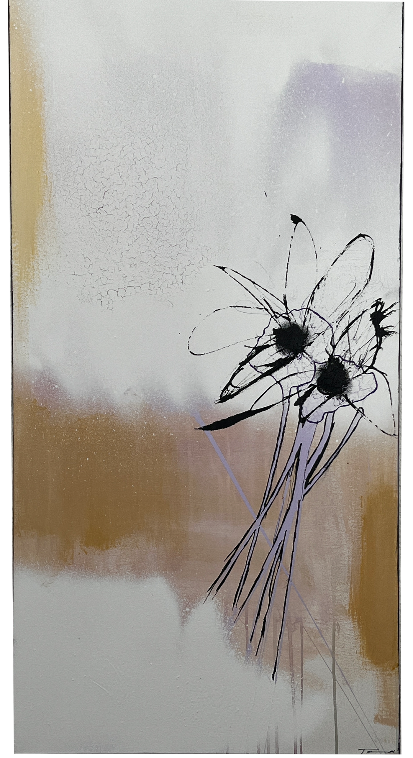 Handgemaltes Acrylbild auf Leinwand > Sunflower