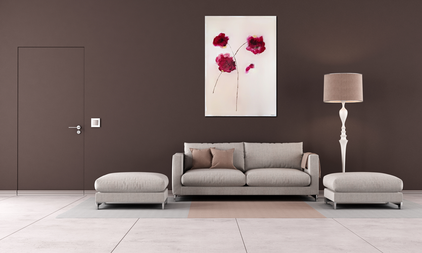 Handgemaltes Acrylbild auf Leinwand > Desert Flowers