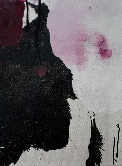 Handgemaltes Acrylbild auf Leinwand > Valentine