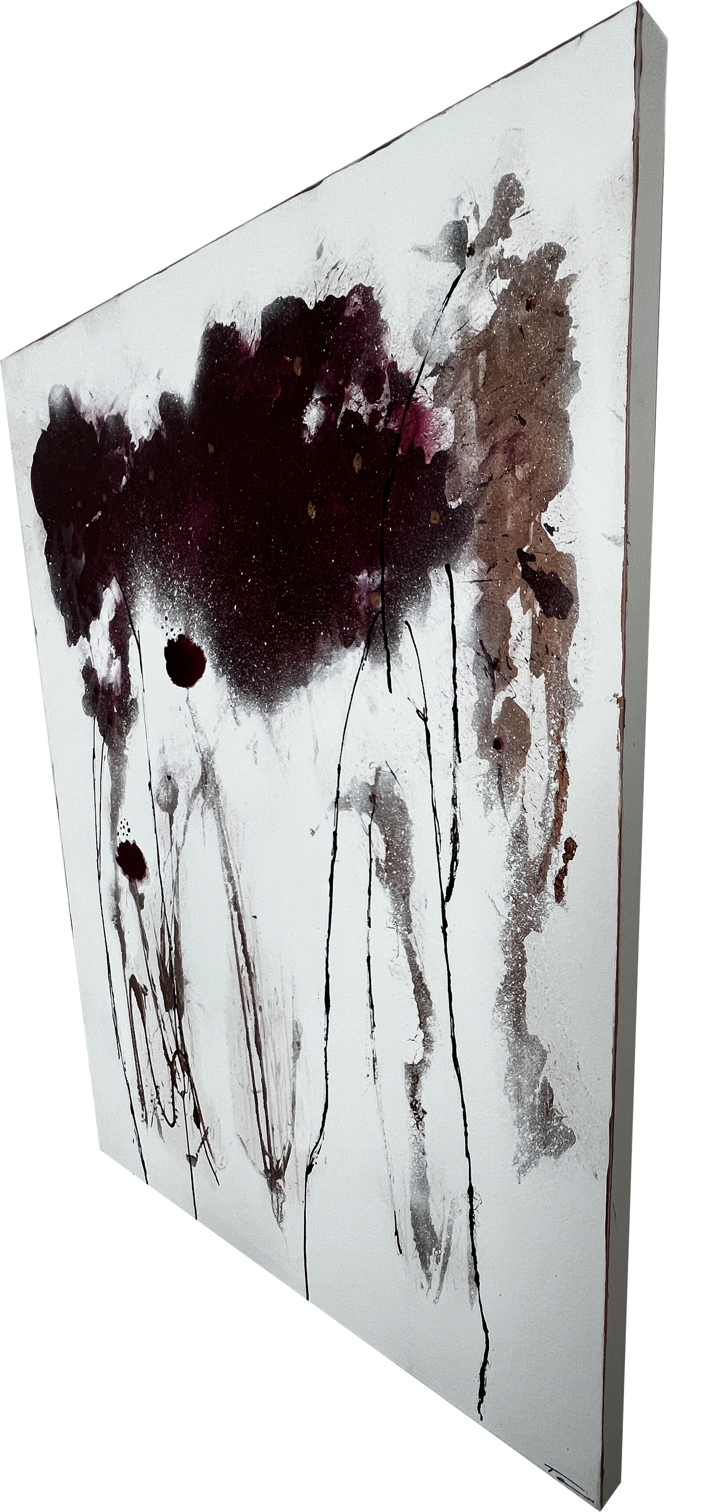 Handgemaltes Acrylbild auf Leinwand > Winter