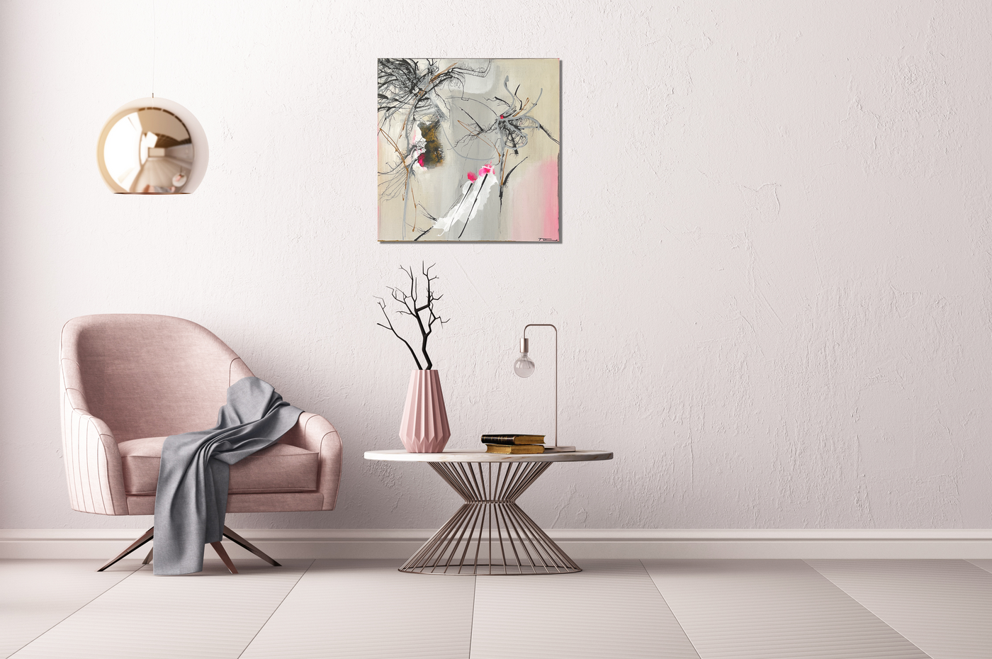 Handgemaltes Acrylbild auf Leinwand > Wild