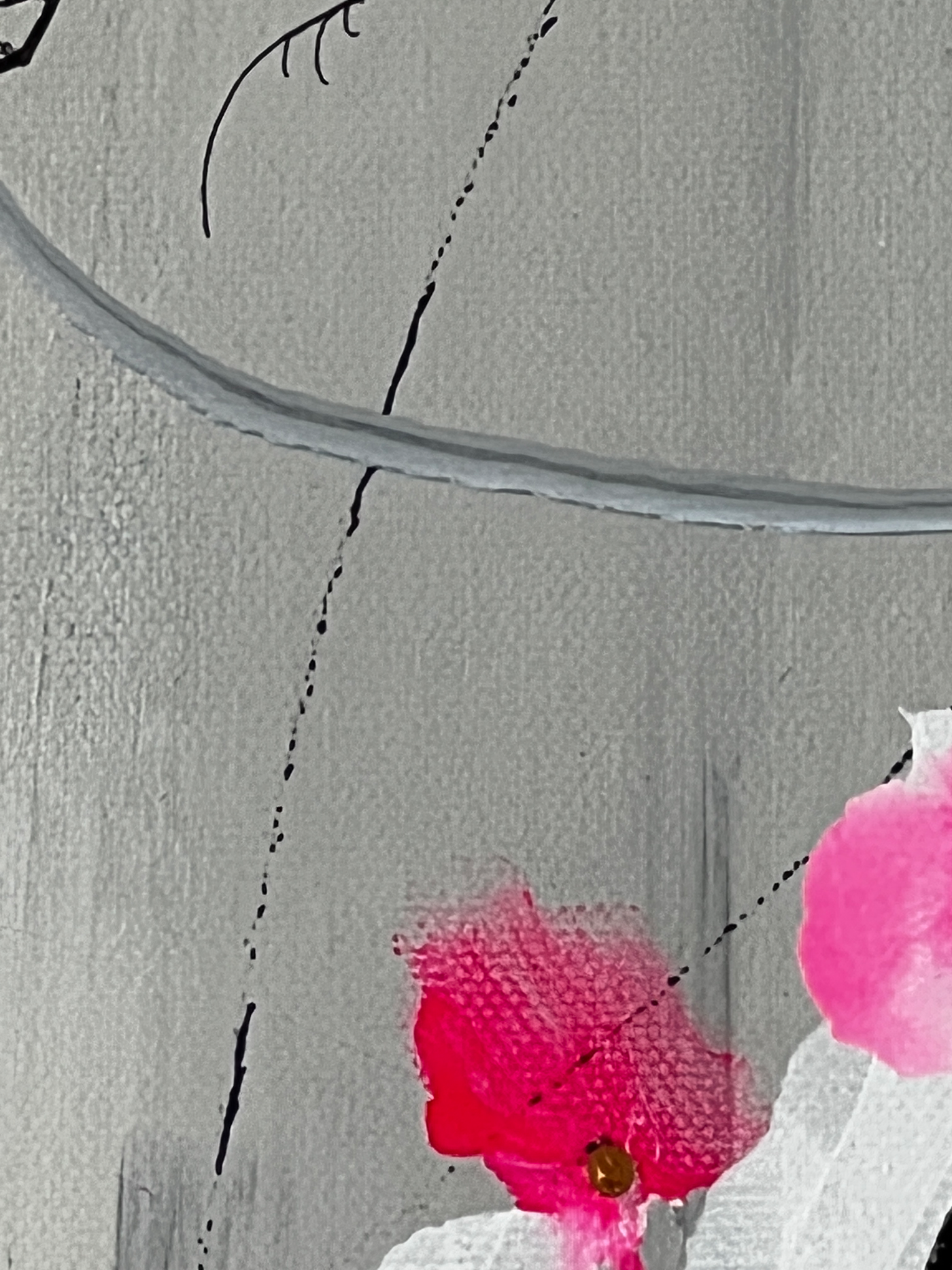 Handgemaltes Acrylbild auf Leinwand > Wild