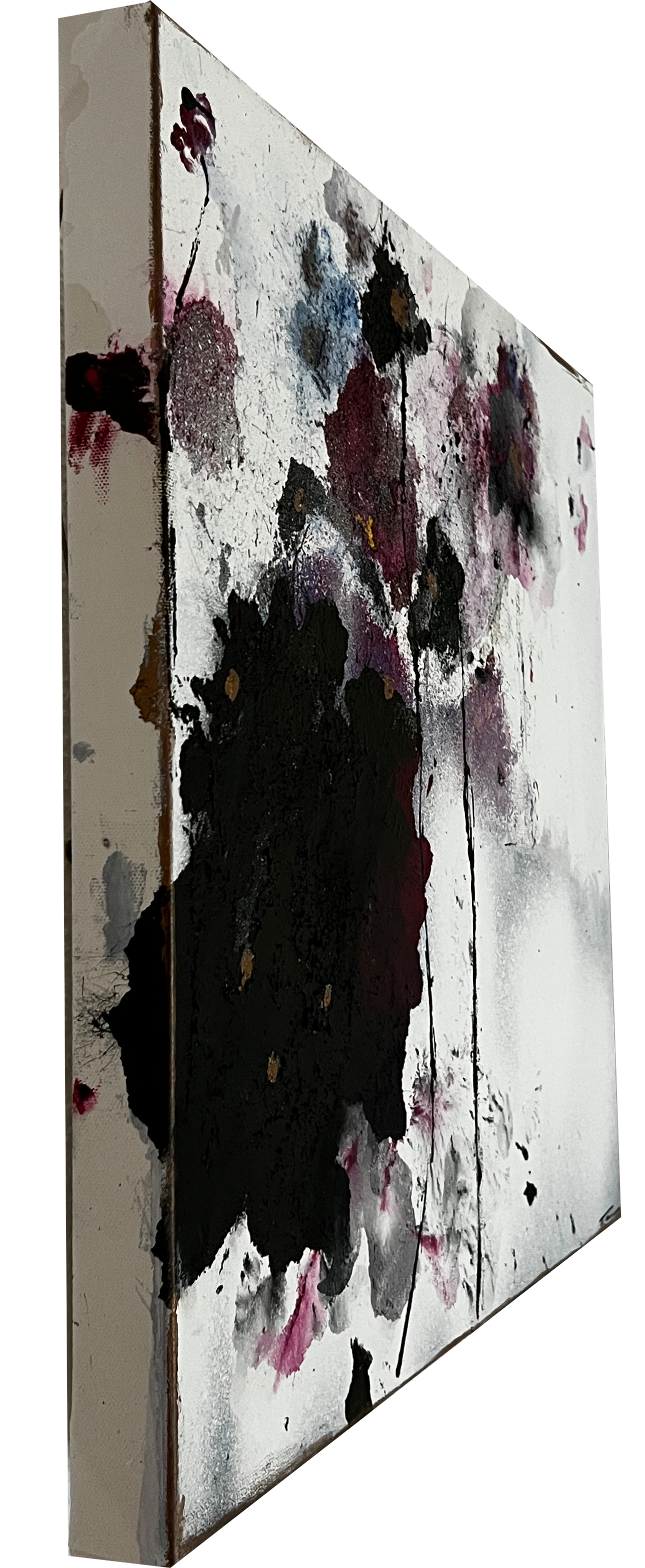 Handgemaltes Acrylbild auf Leinwand > White