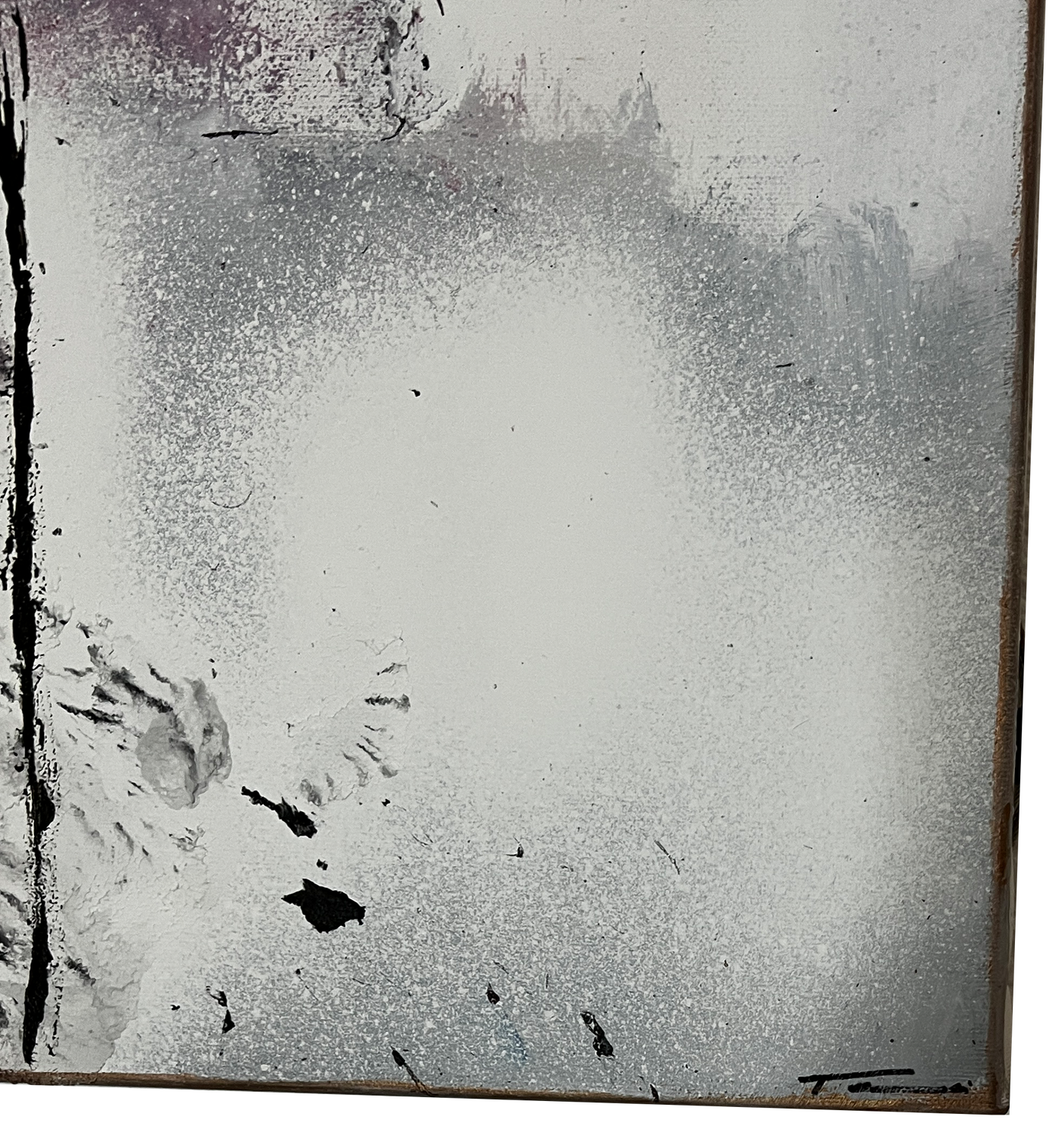 Handgemaltes Acrylbild auf Leinwand > White