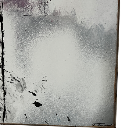 Handgemaltes Acrylbild auf Leinwand > White