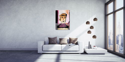 Handgemaltes Acrylbild auf Leinwand > Artman