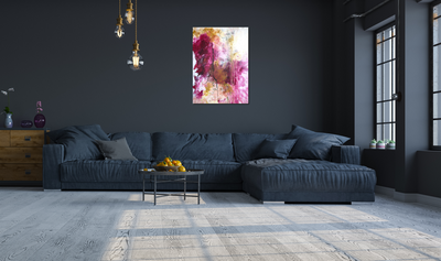 Handgemaltes Acrylbild auf Leinwand > Exploding Flowers
