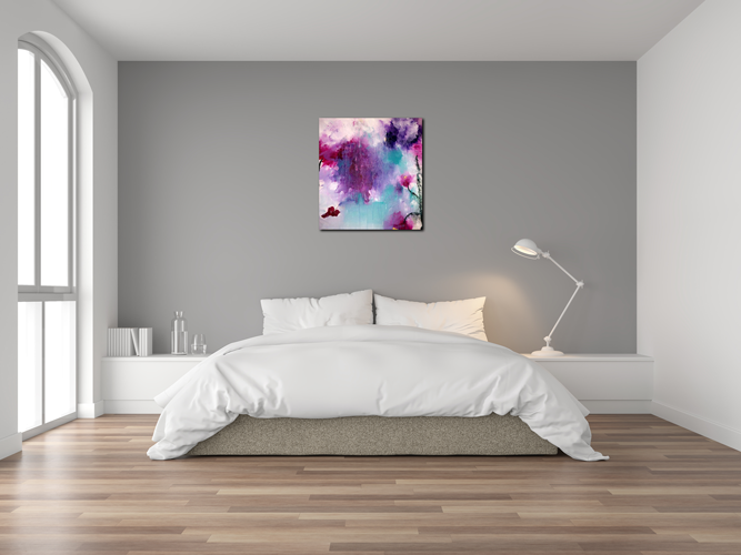 Handgemaltes Acrylbild auf Leinwand > Power of Colors
