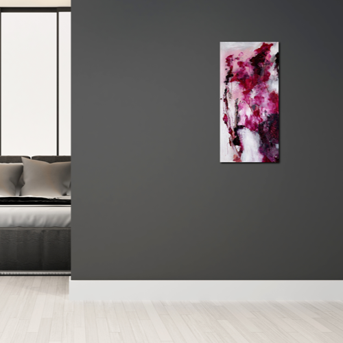 Handgemaltes Acrylbild auf Leinwand > Pink Explosion