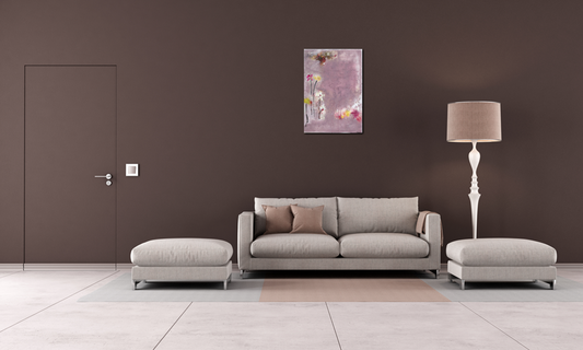 Handgemaltes Acrylbild auf Leinwand > Overlay