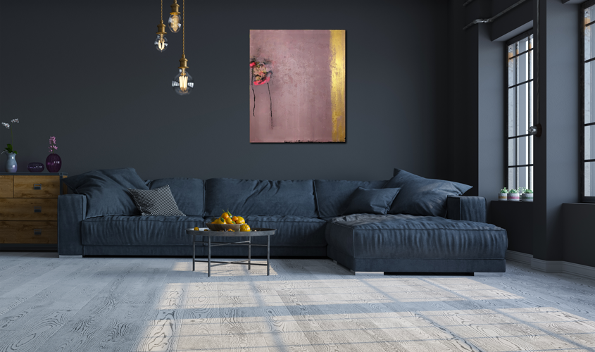 Handgemaltes Acrylbild auf Leinwand > Left Alone