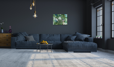 Handgemaltes Acrylbild auf Leinwand > Everywhere Green