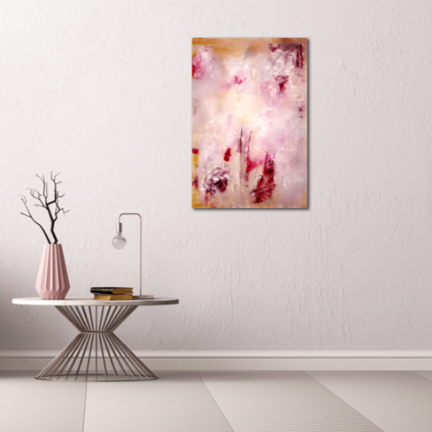 Handgemaltes Acrylbild auf Leinwand > Bonfire