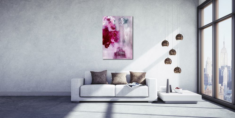 Handgemaltes Acrylbild auf Leinwand > Ein Sturm zieht auf