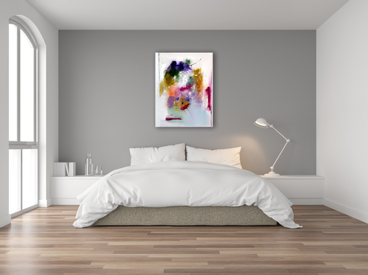 Handgemaltes Acrylbild auf Leinwand > Explosion