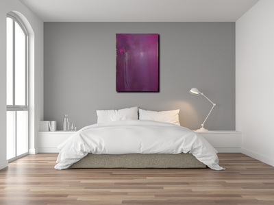 Handgemaltes Acrylbild auf Leinwand > Einsam