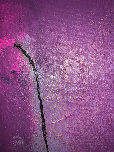 Handgemaltes Acrylbild auf Leinwand > Einsam