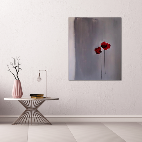 Handgemaltes Acrylbild auf Leinwand > Simple Twice