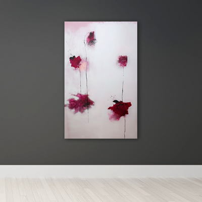 Handgemaltes Acrylbild auf Leinwand > Out of the Clouds