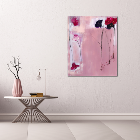 Handgemaltes Acrylbild auf Leinwand > Gegensätze