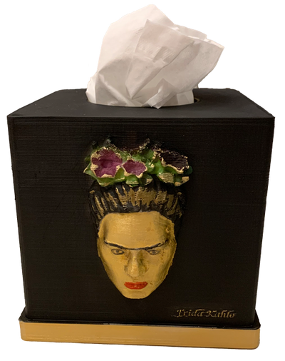 Kosmetiktücher Box > Frida Kahlo < black-gold
