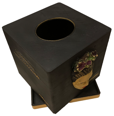 Kosmetiktücher Box > Frida Kahlo < black-gold
