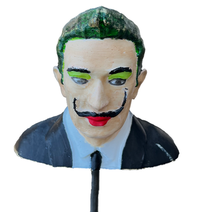 Gartenstecker > Salvador Dali < Grün