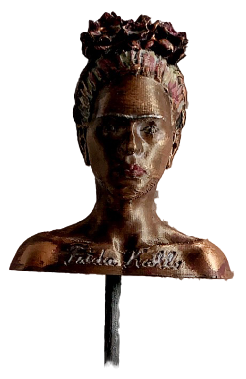 Gartenstecker > Frida Kahlo < Kupfer