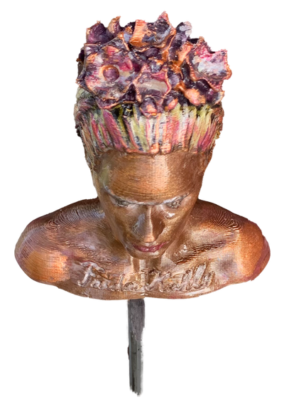 Gartenstecker > Frida Kahlo < Kupfer