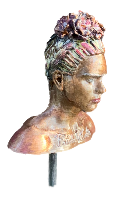 Gartenstecker > Frida Kahlo < Kupfer
