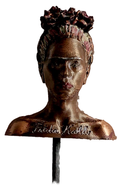 Gartenstecker > Frida Kahlo < Kupfer